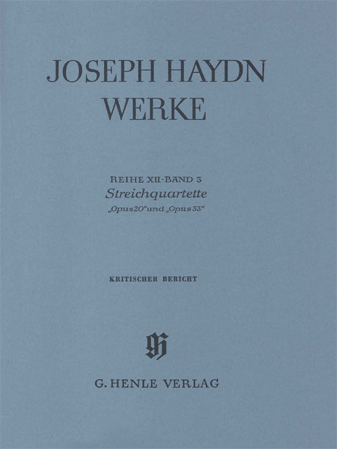 Joseph Haydn Werke 12/3, KB (Henle)