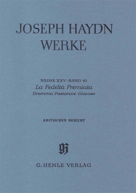 Joseph Haydn Werke 25/10/II, KB (Henle)