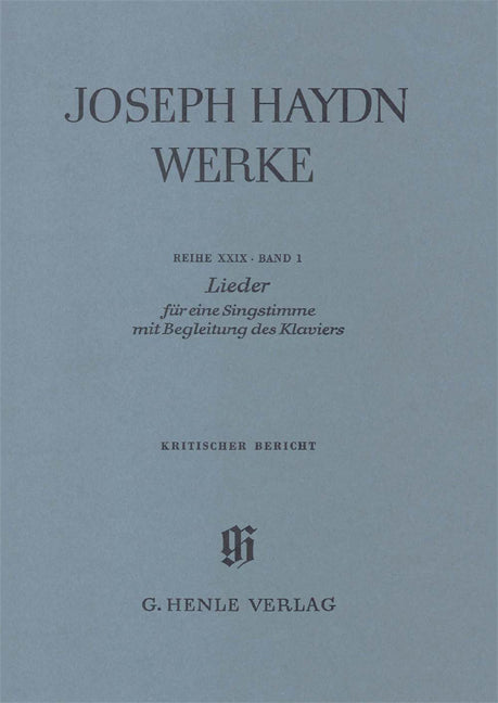 Joseph Haydn Werke 29/1, KB (Henle)