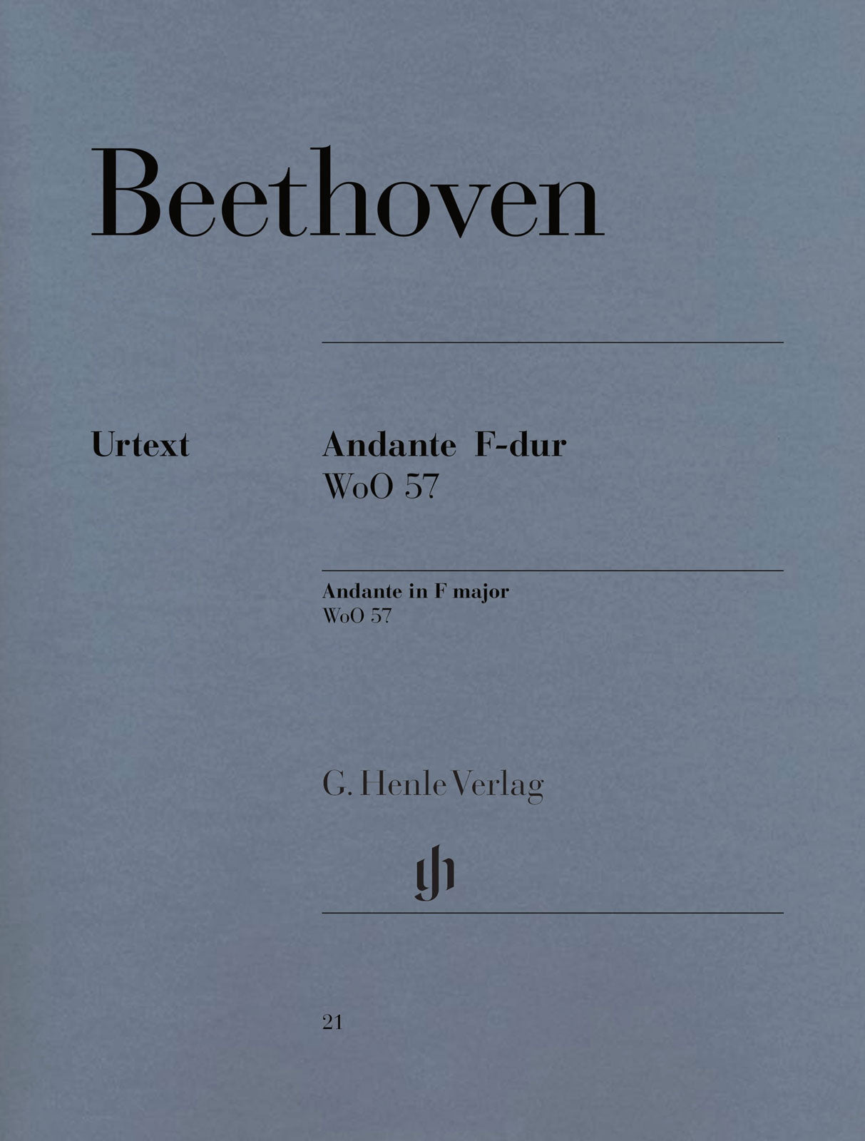 Beethoven, Andante (favori) WoO 57 in F (Henle)