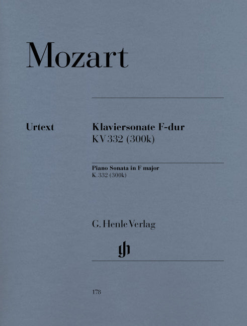 Mozart, Sonata KV 332(300k) in F (Henle)