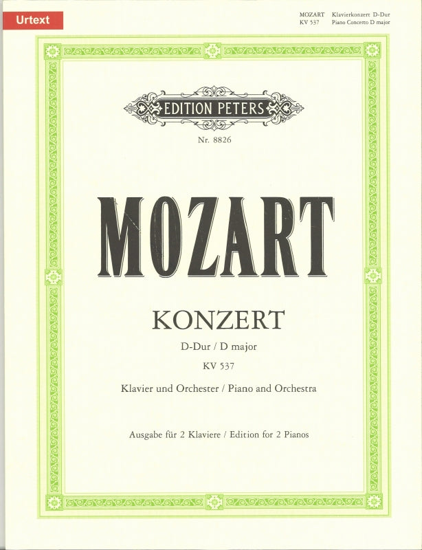 Mozart, Concerto KV 537 D-dur (No. 26) (Peters)