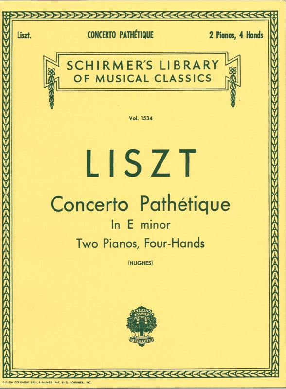 Liszt, Concerto pathetique in e minor (G.Schirmer)