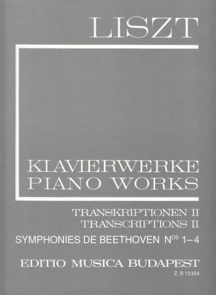 Liszt, 2/17 Symph de Beethoven No. 1-4 (Editio Musica Budapest)