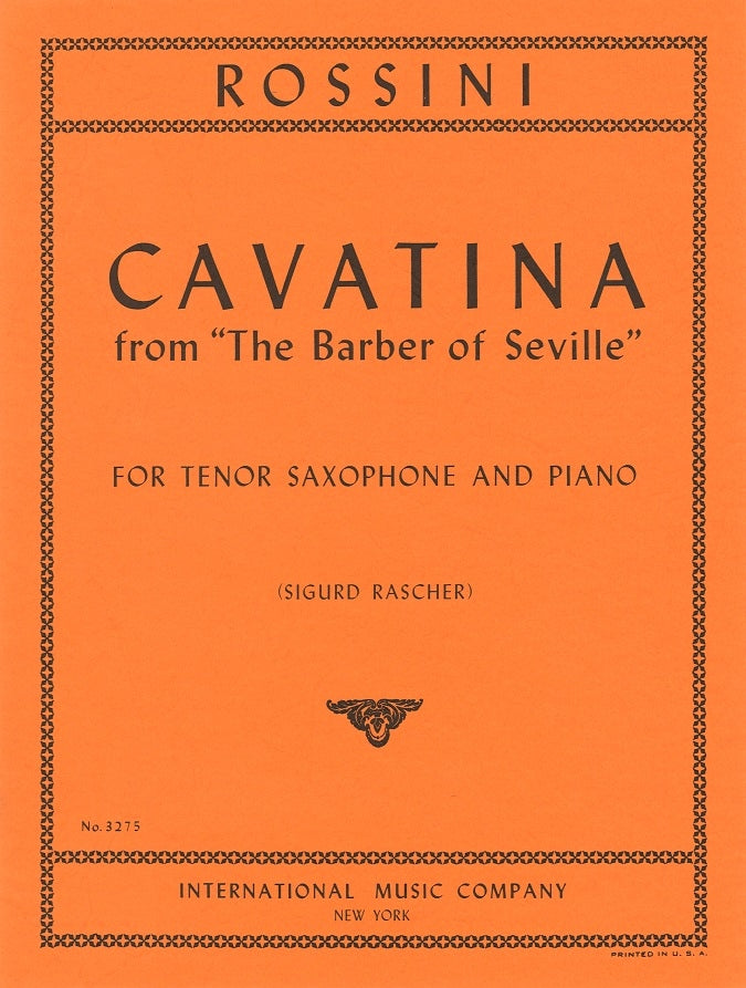 Rossini, Cavatina (Tenor Sax,Piano) (IMC)