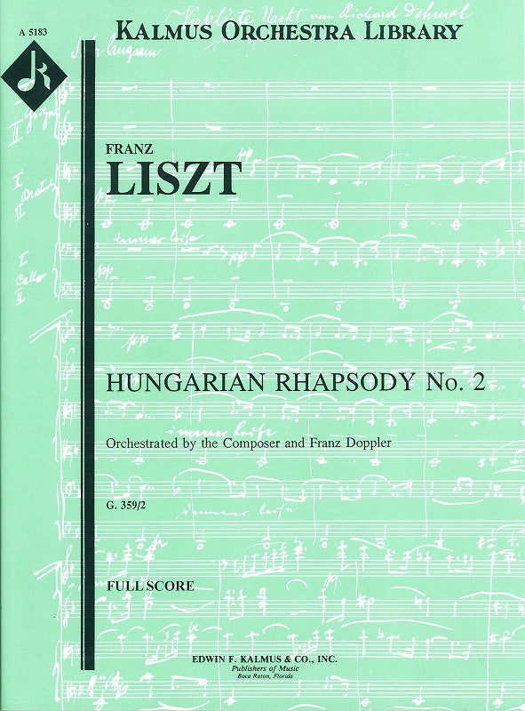 Liszt, Hungarian Rhapsody No. 2 (Score) (E.F.Kalmus)