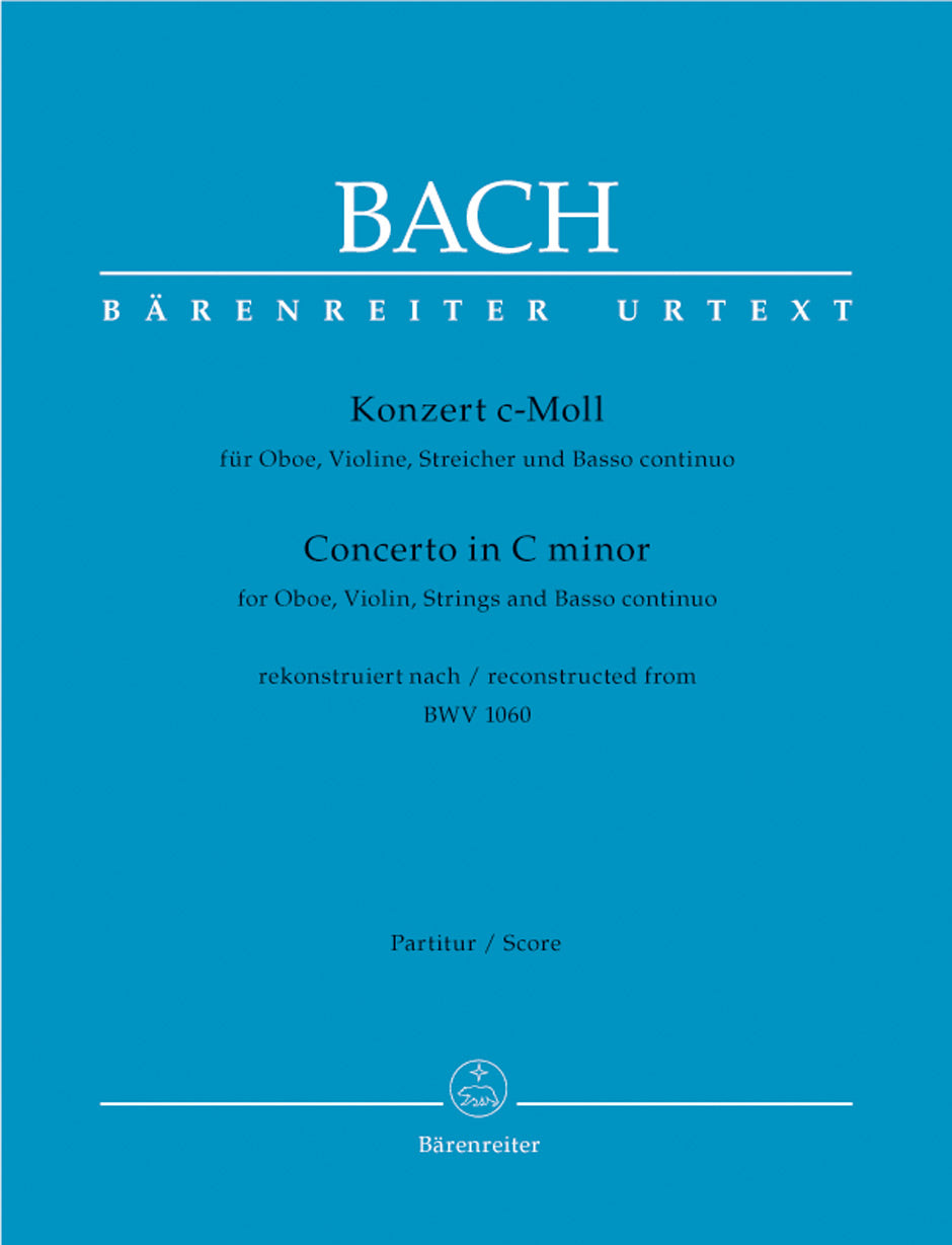 Bach, Concerto BWV 1060 in c Full Score (Barenreiter)