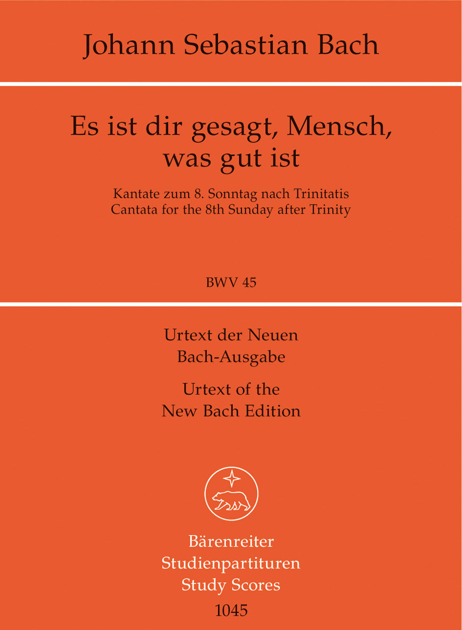 Bach, Cantata No. 45 (Barenreiter)