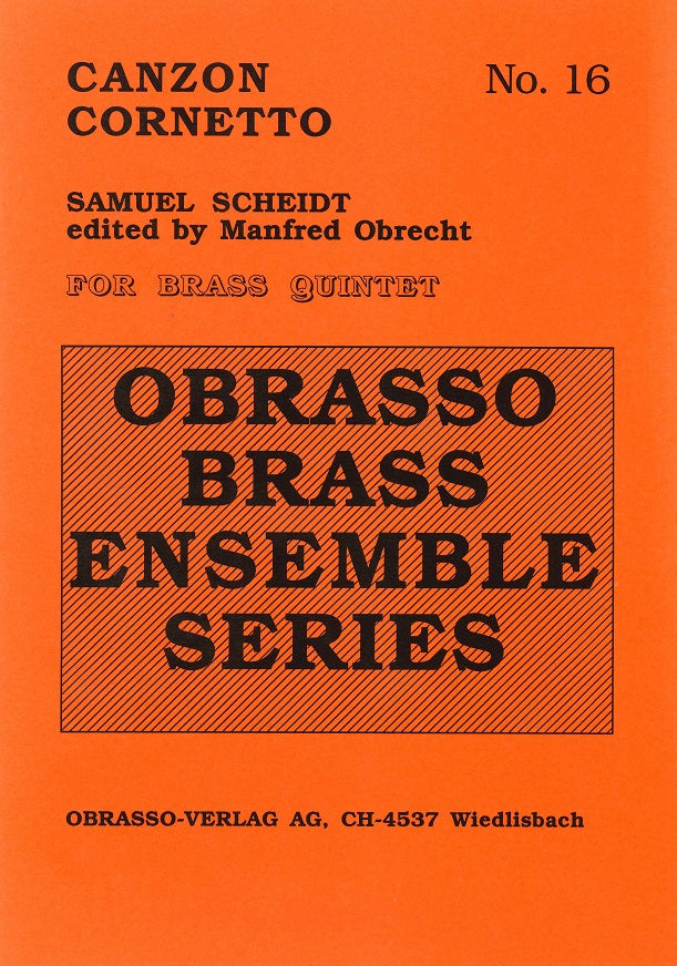 Scheidt, Canzon Cornetto (Quintet) (Obrasso)