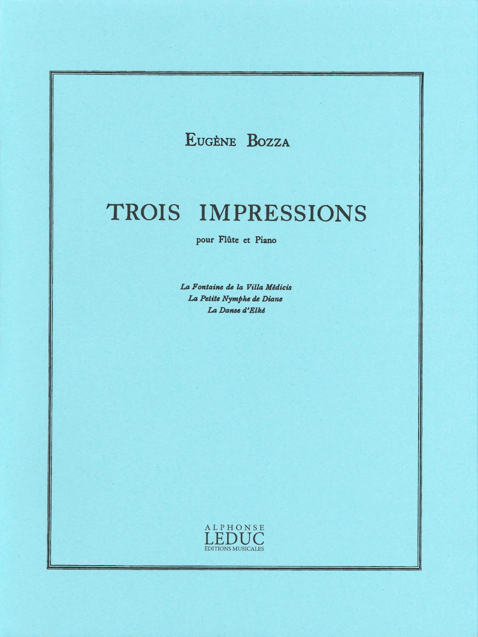 Bozza, 3 Impressions (Fl,Pf) (Leduc)