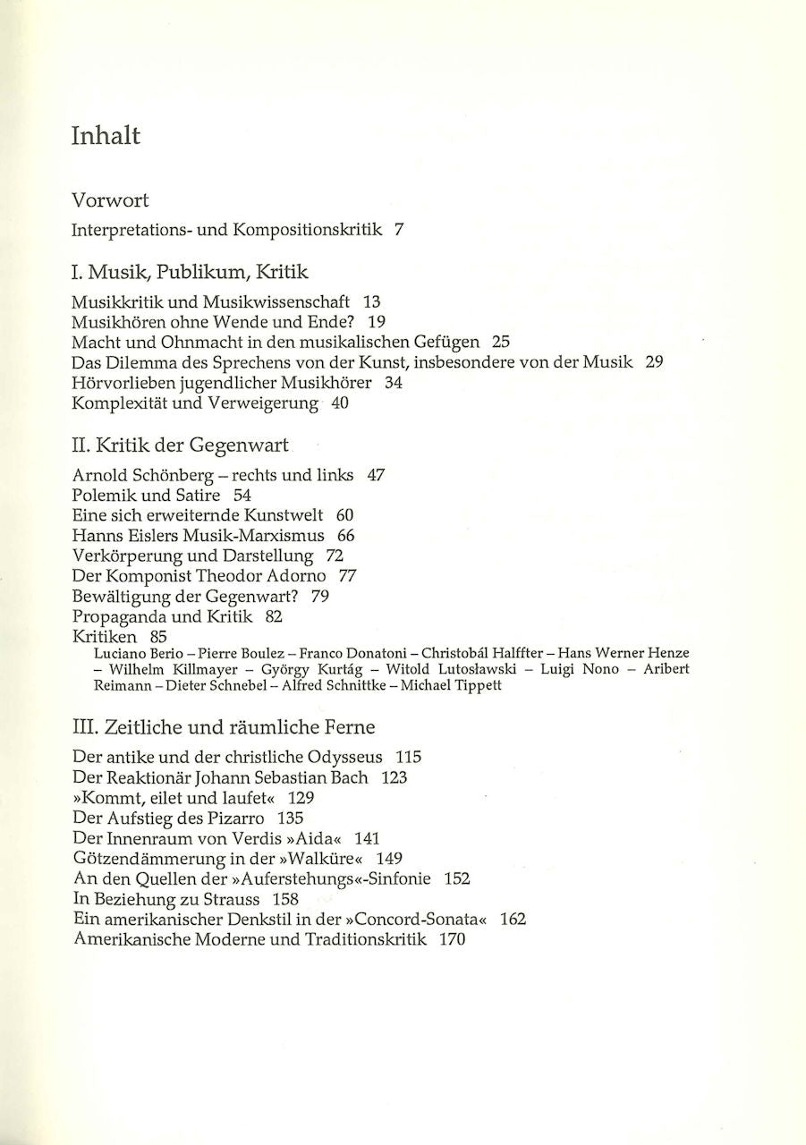 Briner, Musikalische Koexistenz (Schott)