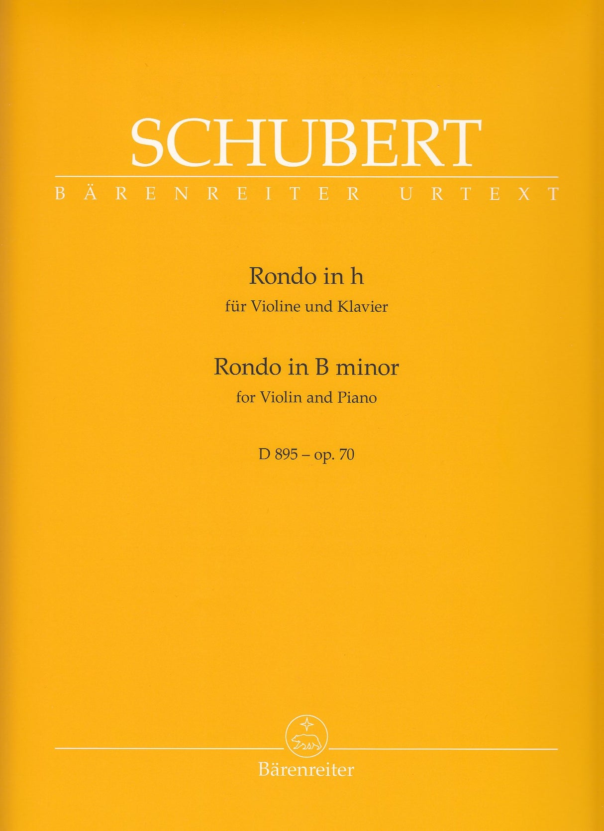 Schubert, Rondo D 895 in h (op. 70) (Barenreiter)