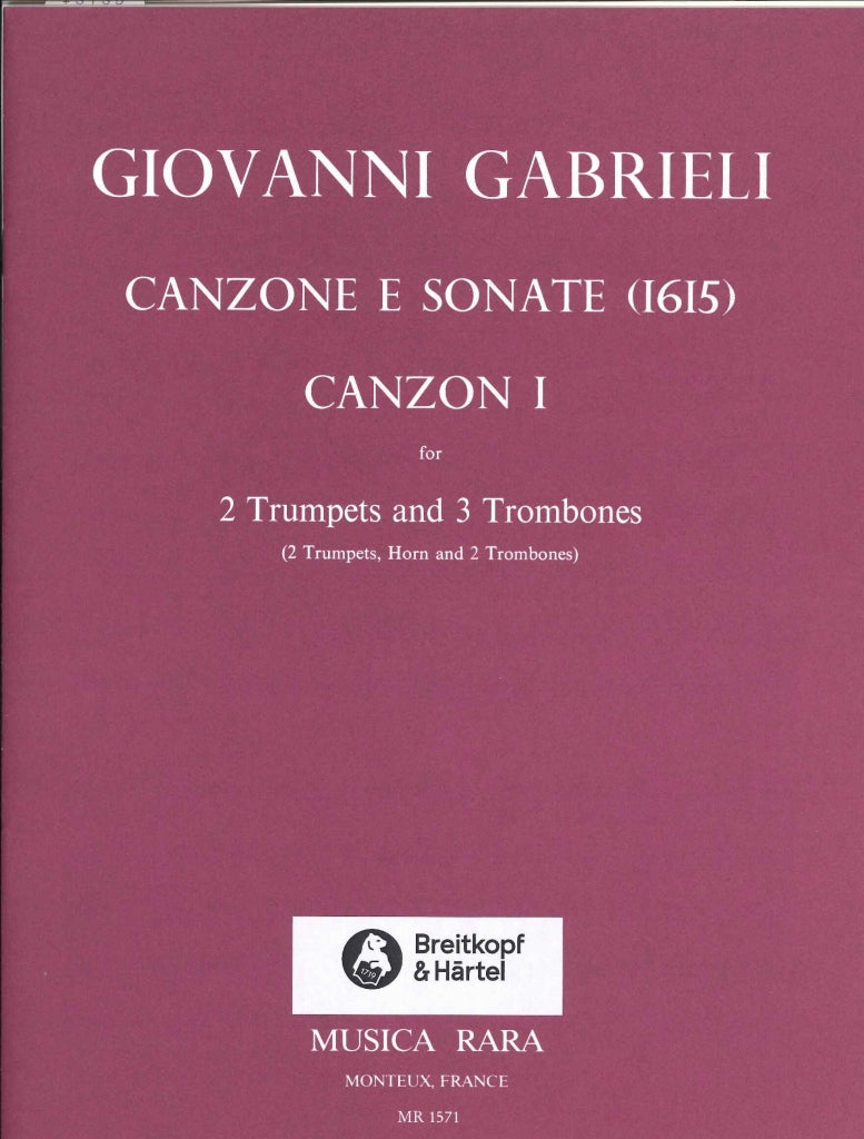 Gabrieli, Canzon 1 (2Trp,3Tbn) (Musica Rara)