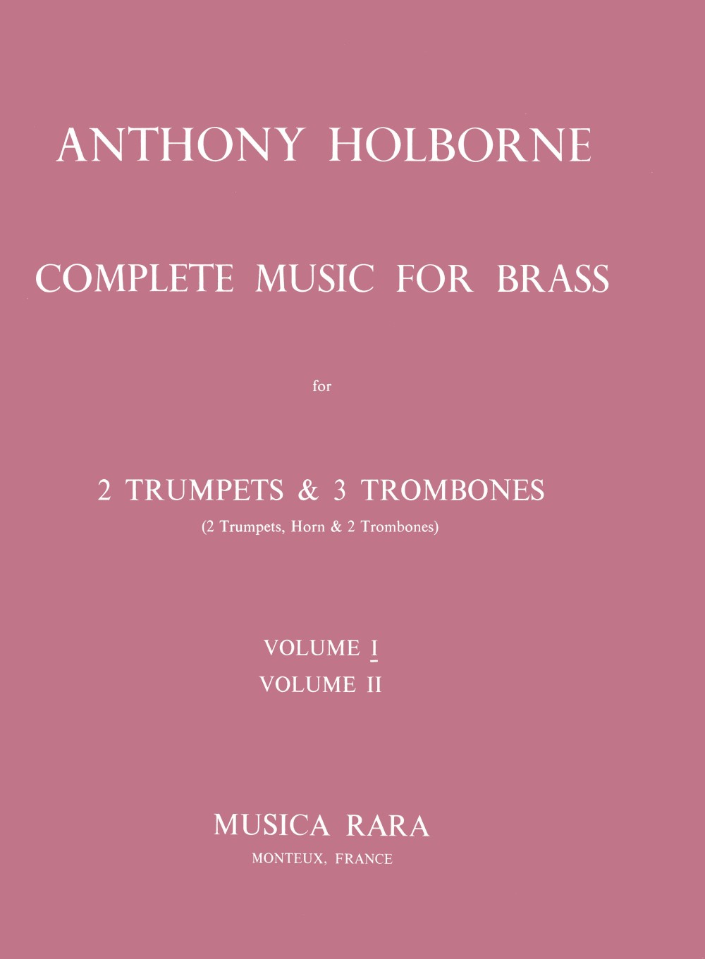 Holborne, Complete Brass Music 1 (Musica Rara)