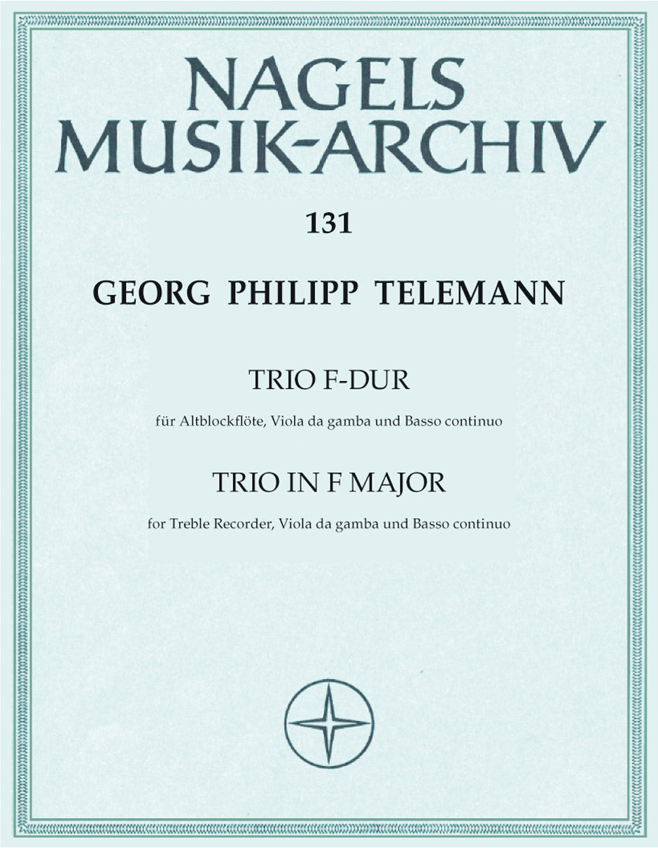 Telemann, Essercizii mussici, Trio in F (Nagel/Barenreiter)