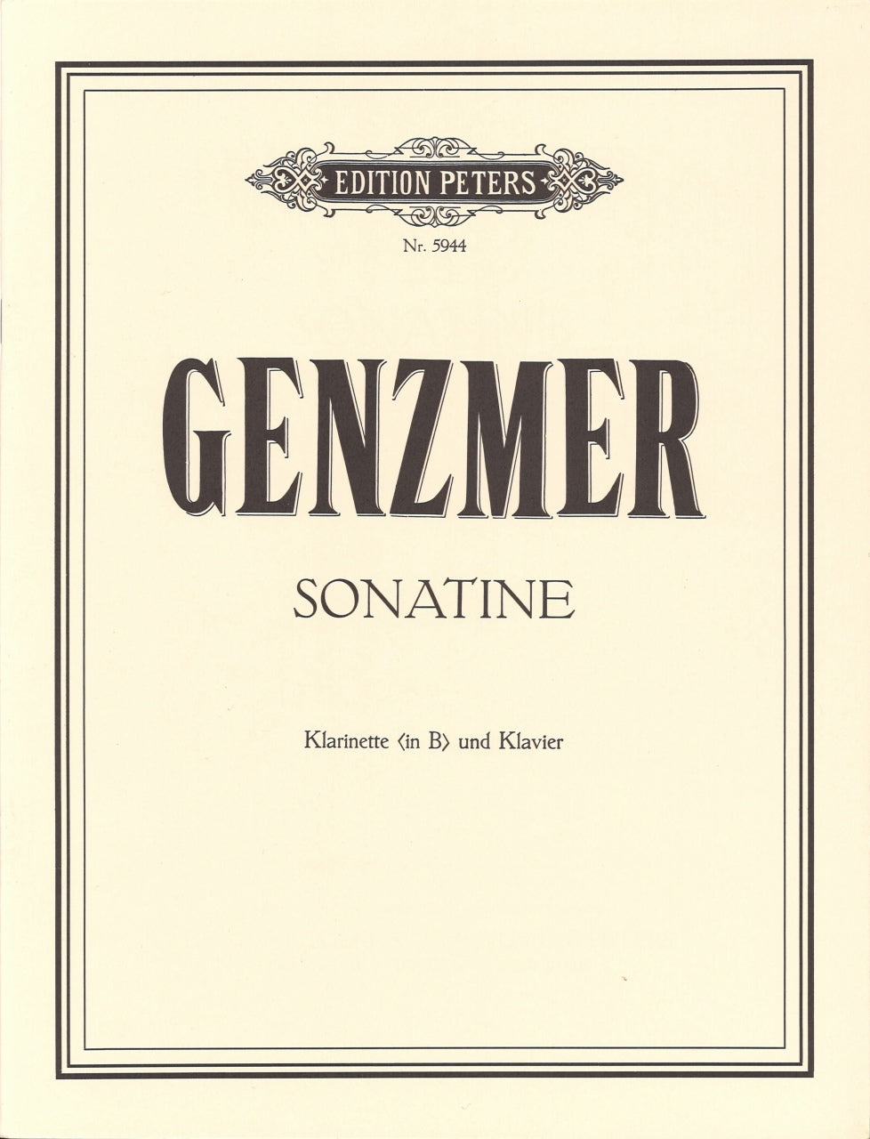 Genzmer, Sonatine (Peters)