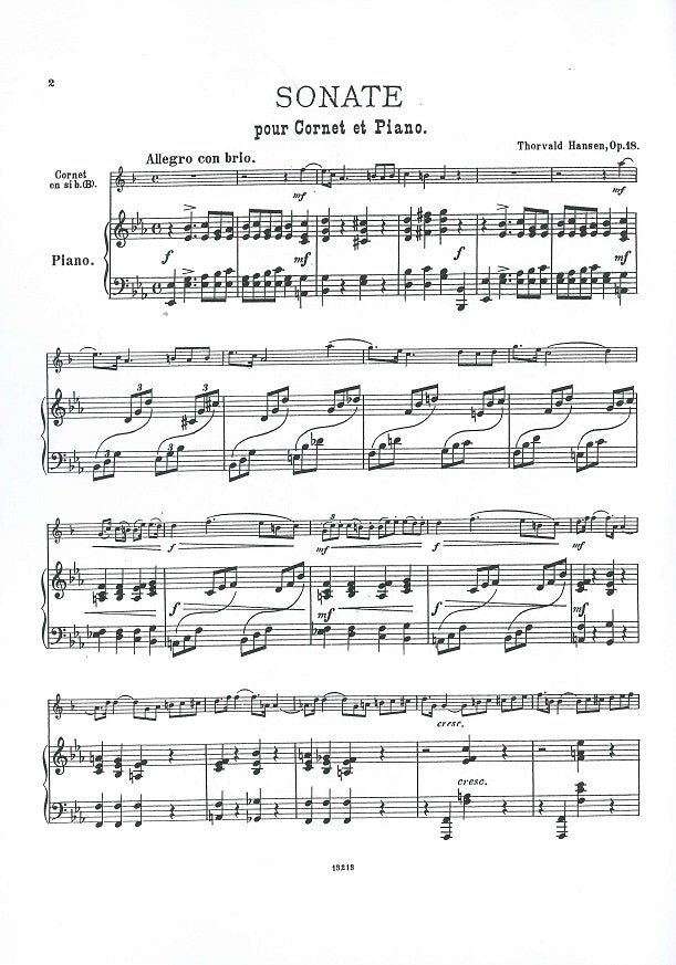 Hansen, Sonata op. 18 (Cnt,Pf) (W.Hansen)