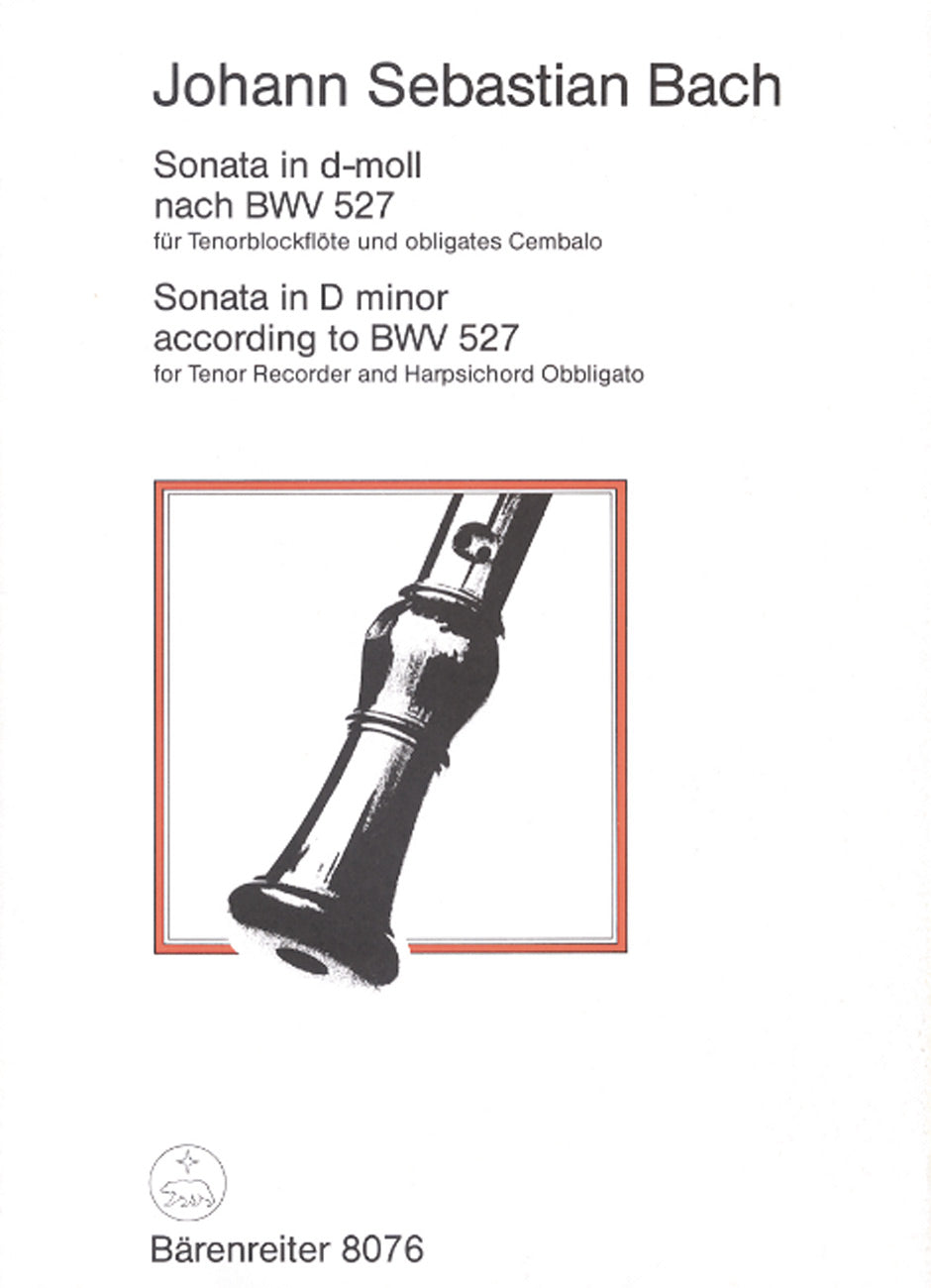 Bach, Sonata d-moll nach BWV 527 (Barenreiter)