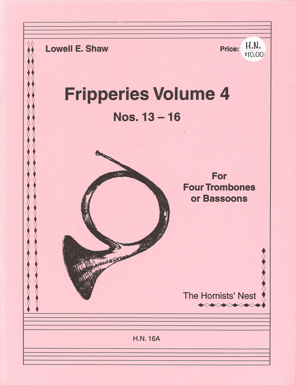 Shaw, Fripperies 4: Nos.13-16 (4Tbn) (Hornists' Nest)