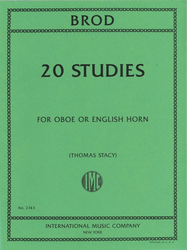 Brod, 20 Studies (Stacy) (IMC)