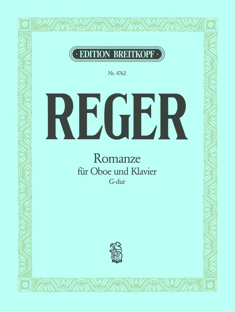 Reger, Romanze G-dur (Ob,Pf) (Piguet) (Breitkopf)