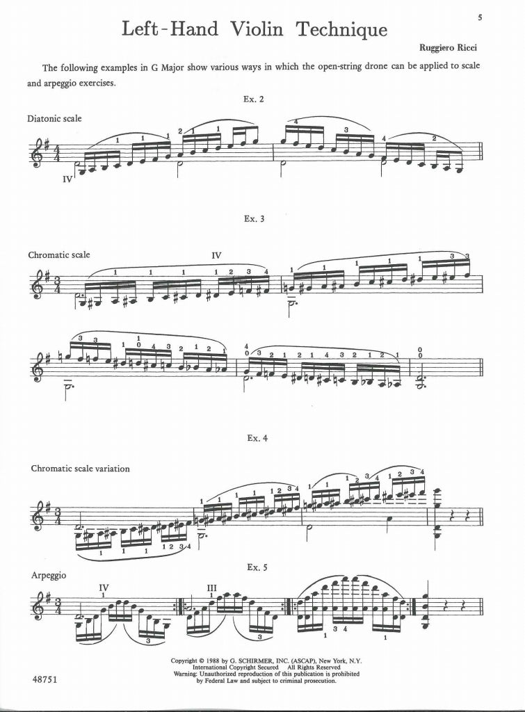 Ricci, Left-Hand Violin Technique (G.Schirmer)