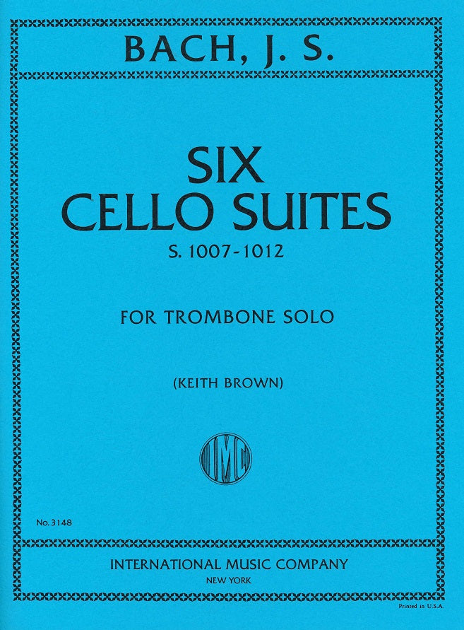 Bach, Suites BWV 1007-12 (Tbn Solo) (IMC)