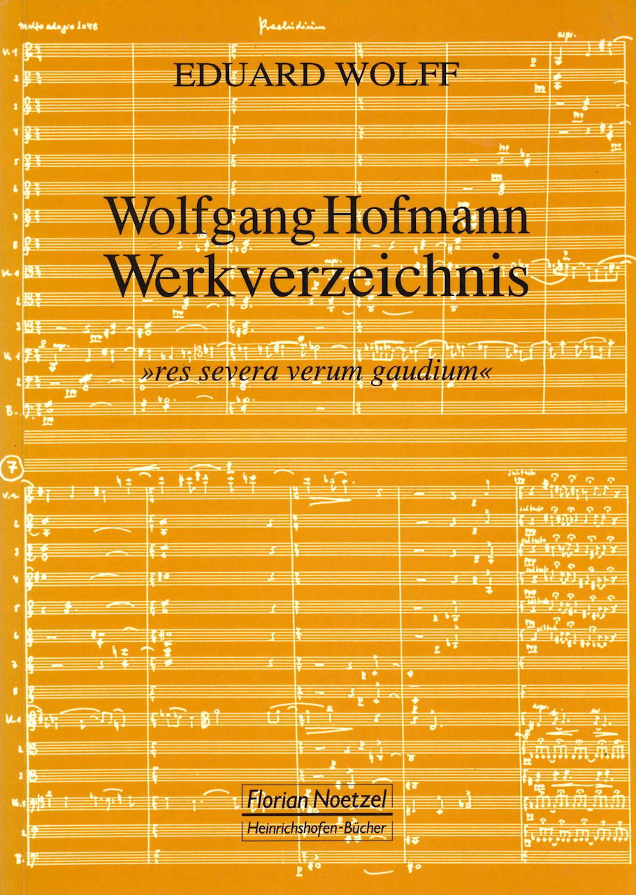 Wolff, Wolfgang Hofmann Werkverzeichnis (Noetzel)
