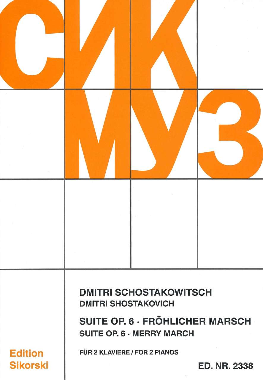 Shostakovich, Suite; Frohlicher Marrsch (Sikorski)