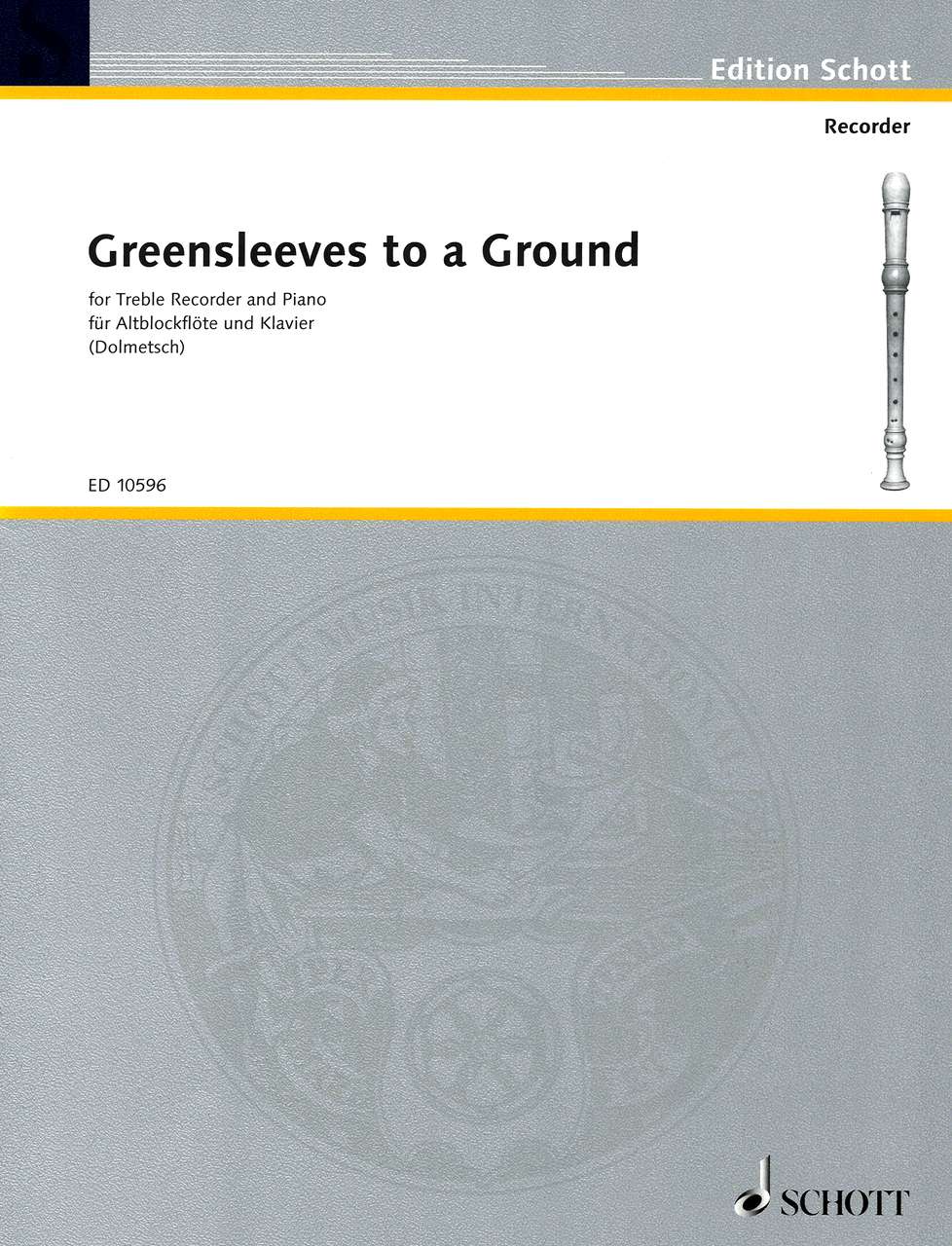 Greensleeves to a Ground (Alt,Pf) (Schott)