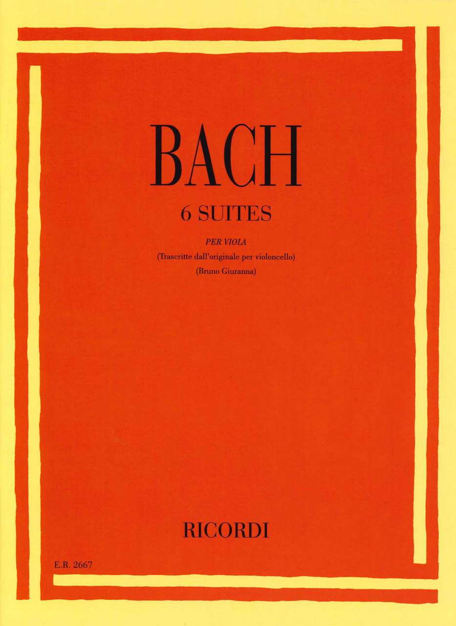 Bach, Suites BWV 1007-1012 (Giuranna) (Ricordi)