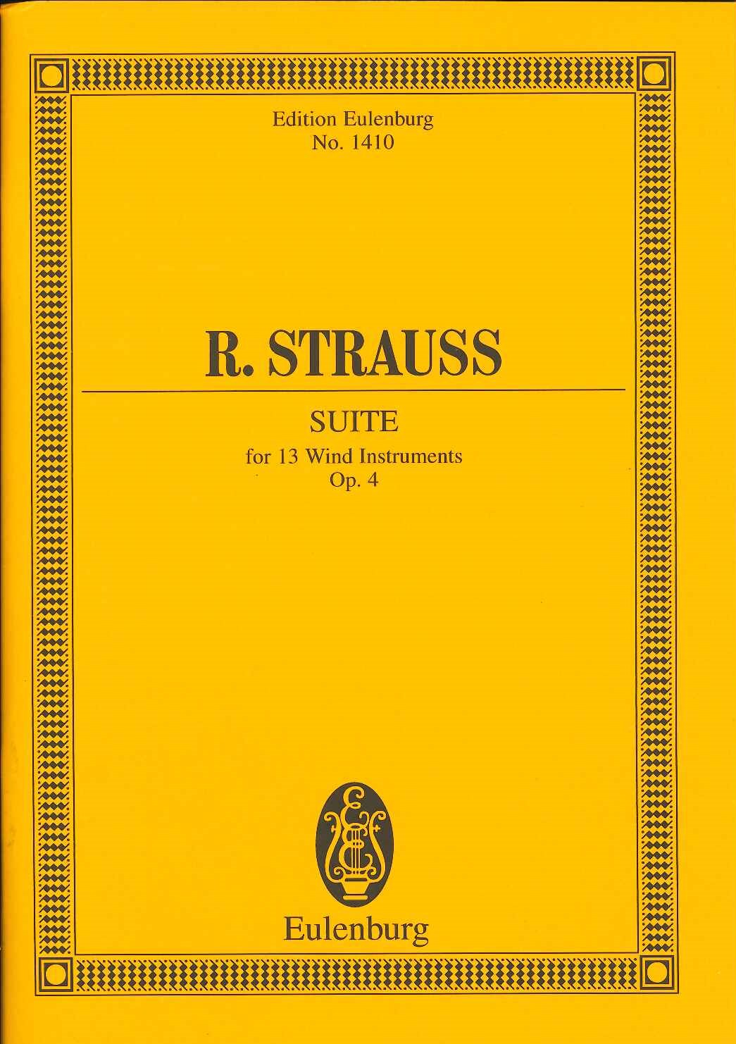 Strauss,R., op. 4 Suite for 13 Winds (Eulenburg)