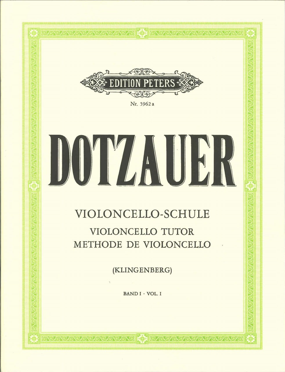 Dotzauer, Violoncelo-Schule 1 (Peters)