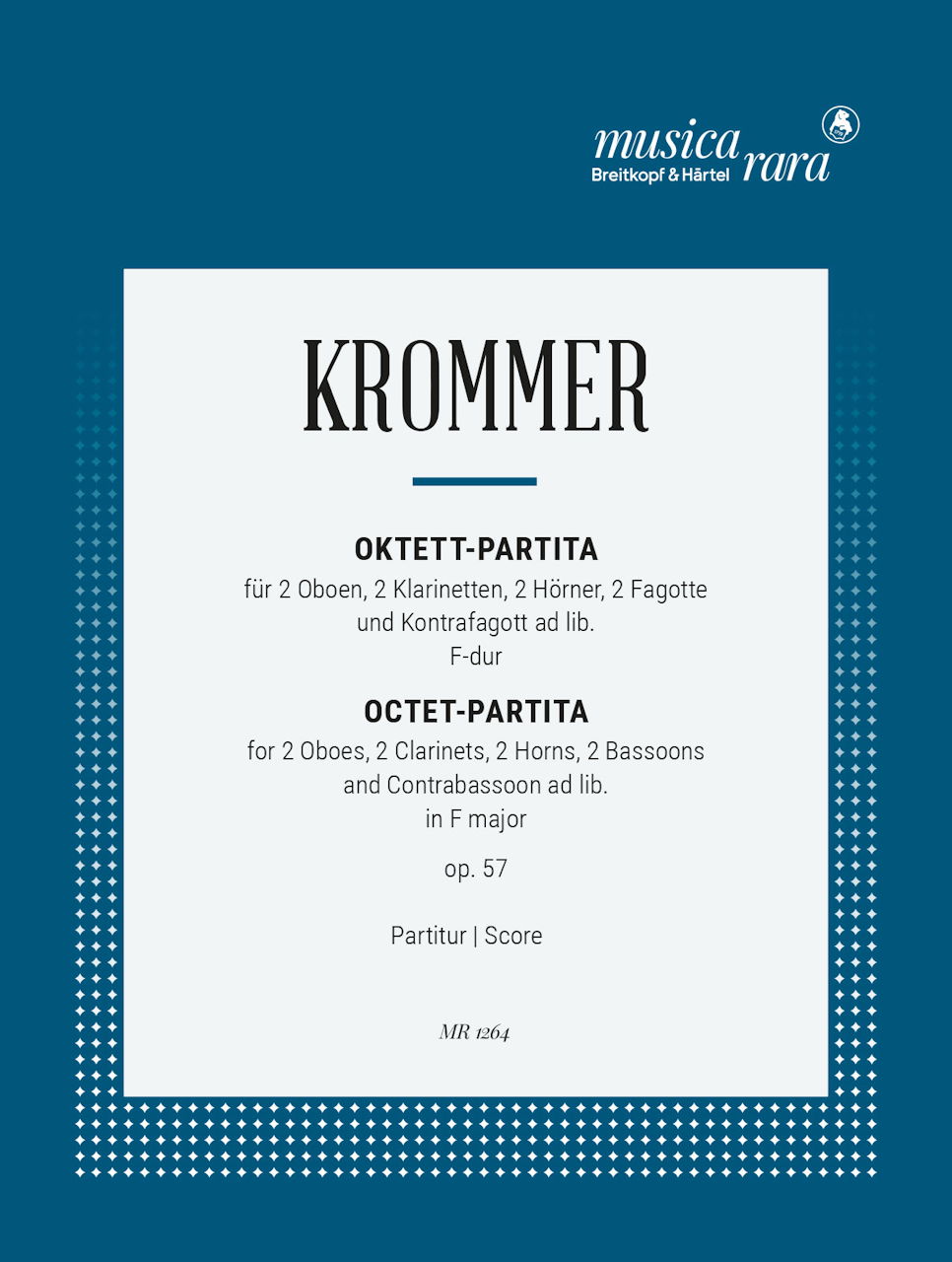 Krommer, Octet-Partita op. 57 in F (Musica Rara)