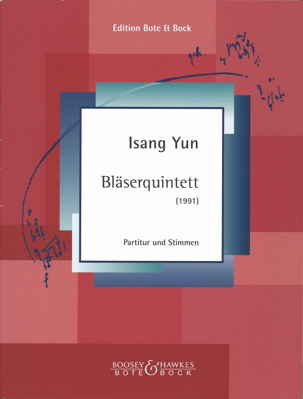 Yun, Blaserquintett (Partitur,Stimmen) (Bote & Bock)
