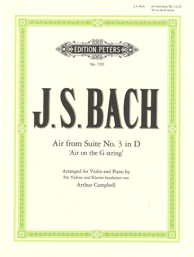 Bach, Air from Suite No. 3 (Campbell) (Peters)