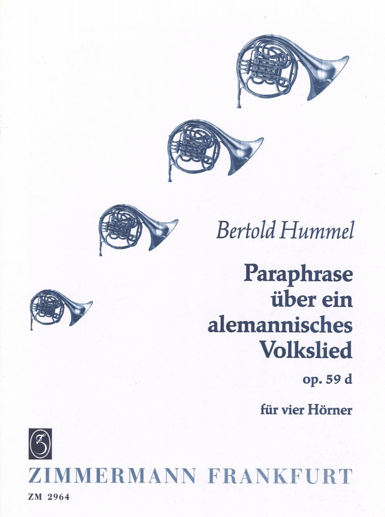 Hummel,B., Paraphrase op.59d (4-Hn) (Zimmermann)