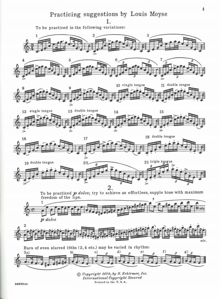 Andersen, op. 15: 24 Etudes (Moyse) (G.Schirmer)