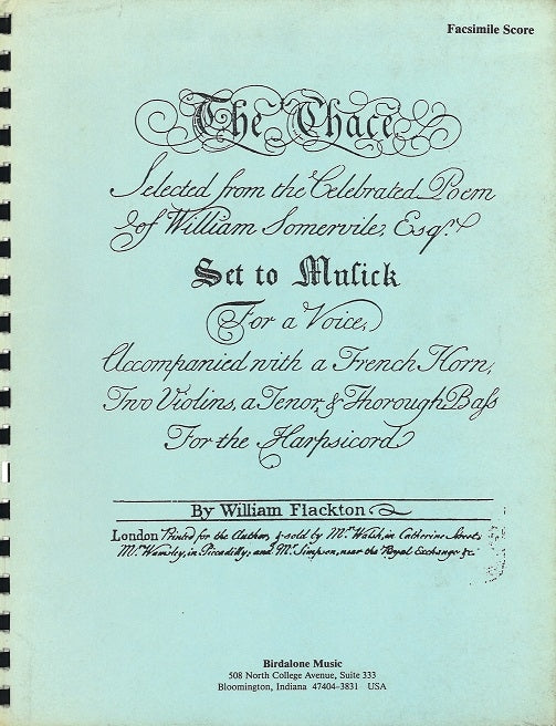 Flackton, Chace: Cantata (Vo,Hn,Str,Bc) (Birdalone)