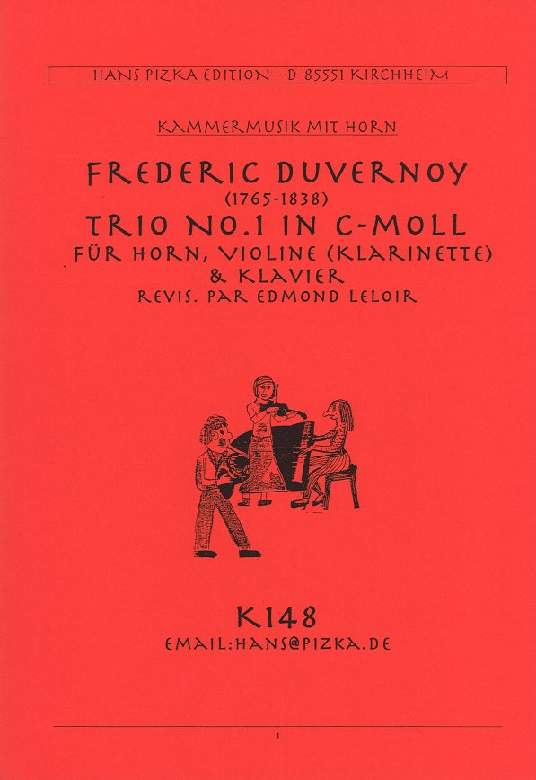 Duvernoy, Trio No. 1 in c (Vn/Cl,Hn,Pf) (Ka We/Pizka)