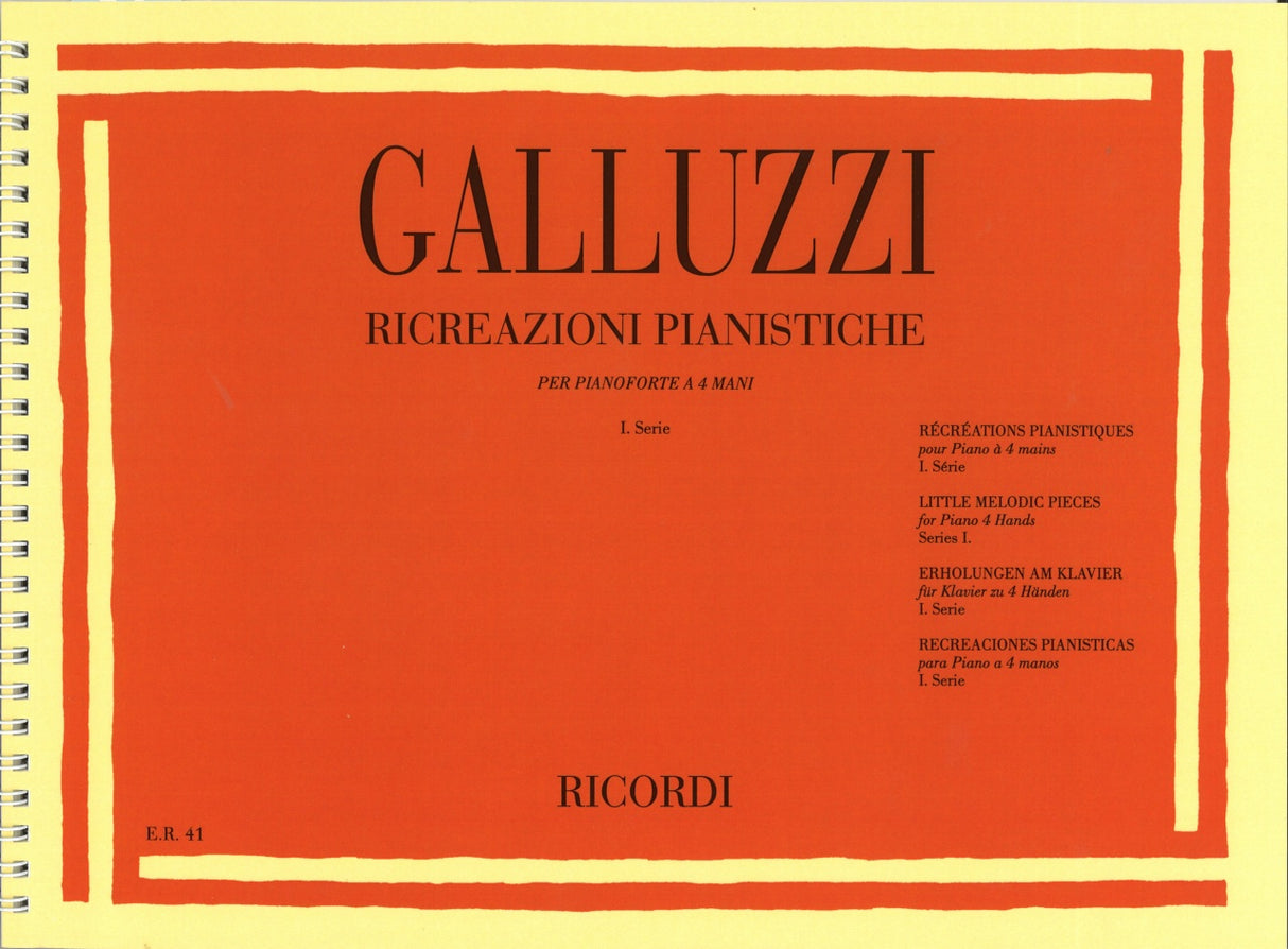 Galluzzi, Ricreazioni Pianistiche 1 (Ricordi)