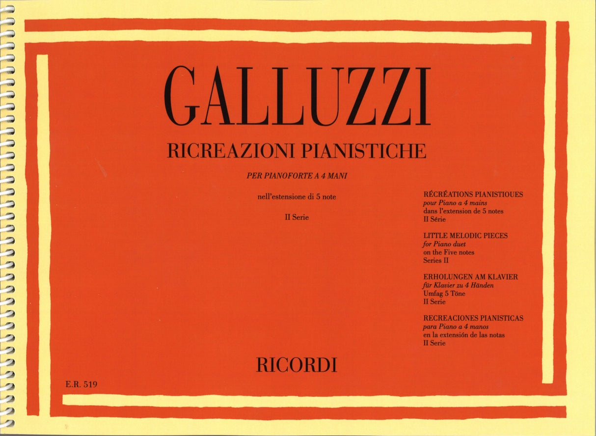 Galluzzi, Ricreazioni Pianistiche 2 (Ricordi)