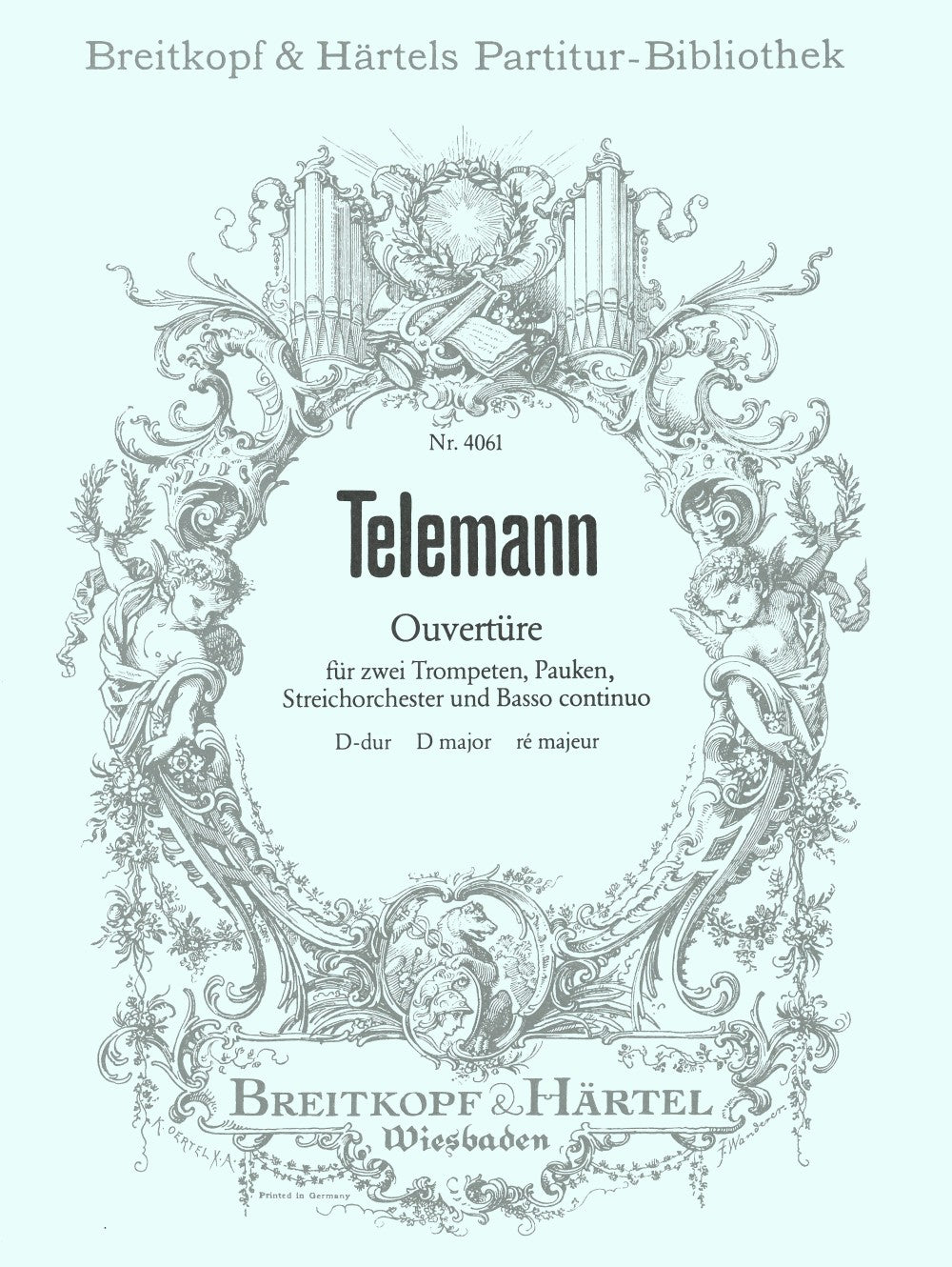 Telemann, Ouverture D-dur (Partitur) (Breitkopf)