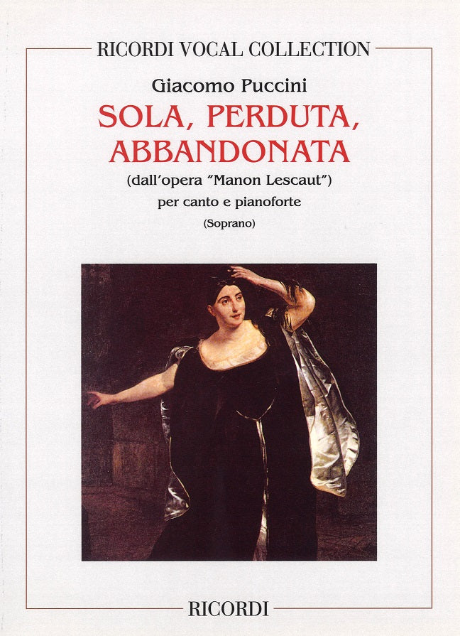 Puccini, Sola, perduta, abbandonata (S) (Ricordi)
