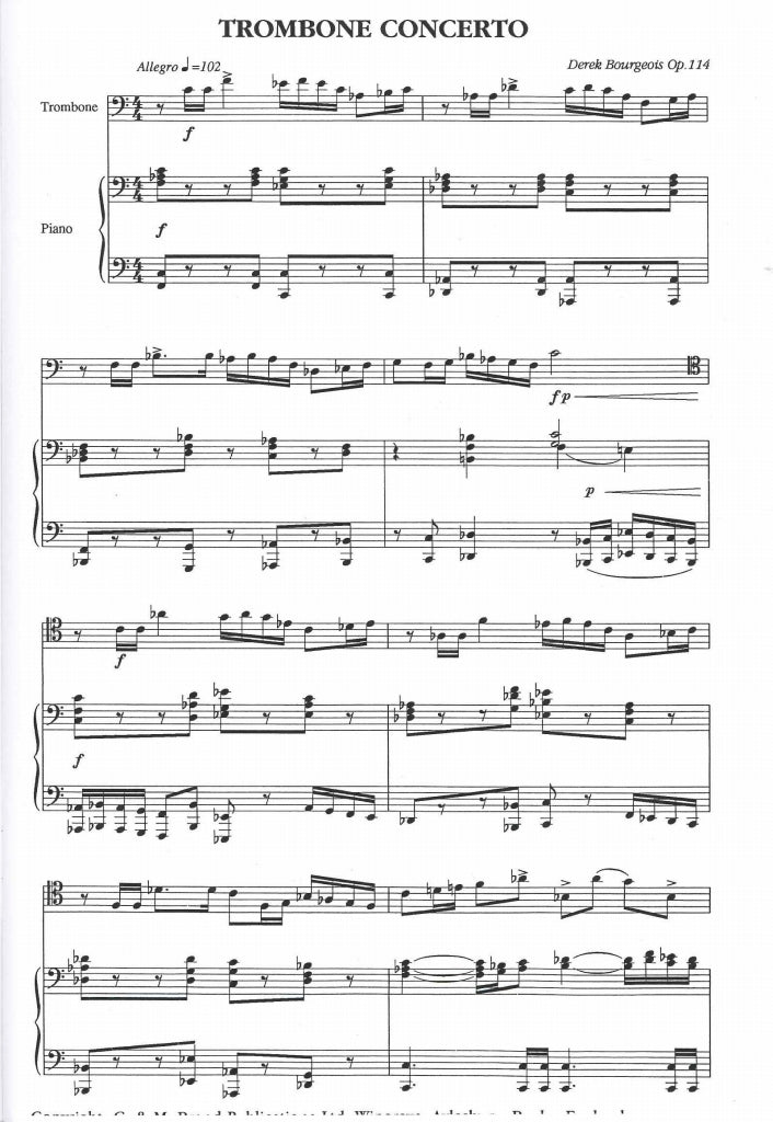 Bourgeois, Concerto for Trombone op. 114 (G & M Brand/R.Smith)