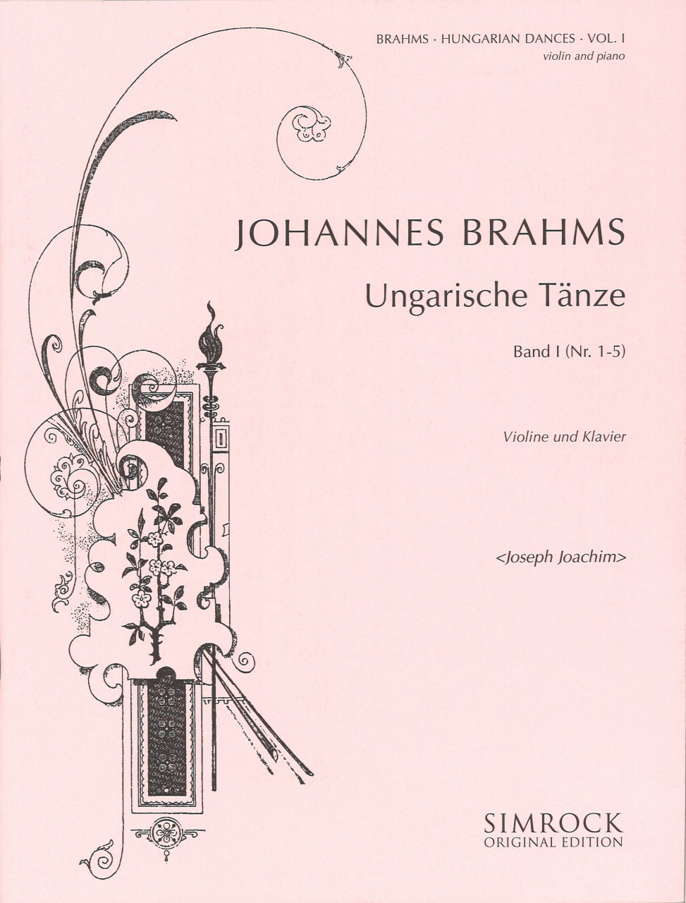 Brahms, Ungarische Tanze 1-5 (Joachim) (Simrock)