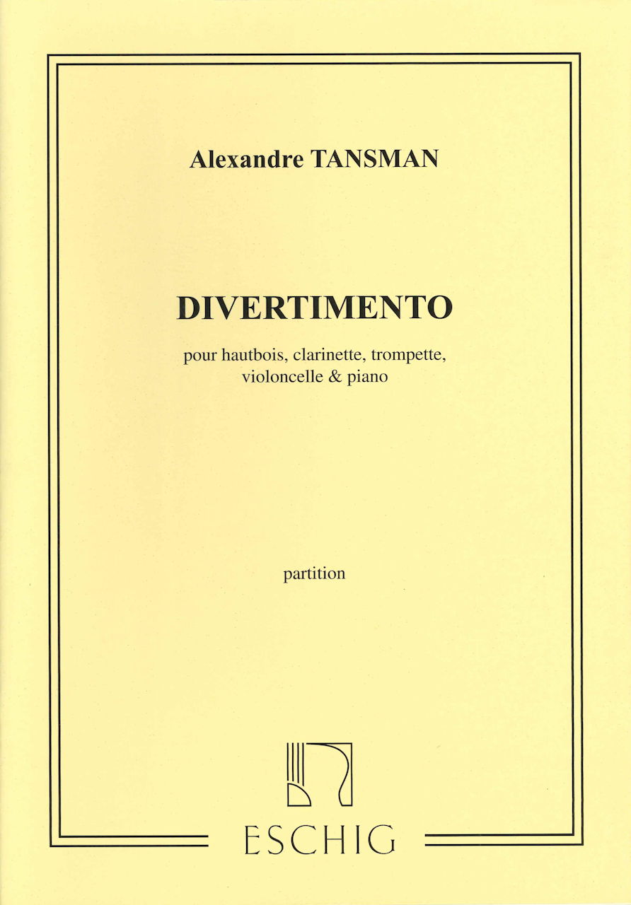 Tansman, Divertimento (Score) (Eschig)