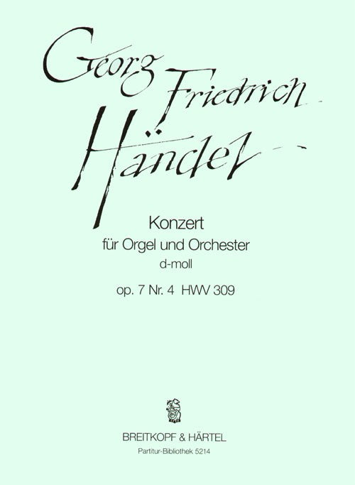 Handel, Concerto op. 7/4 (Partitur) (Breitkopf)