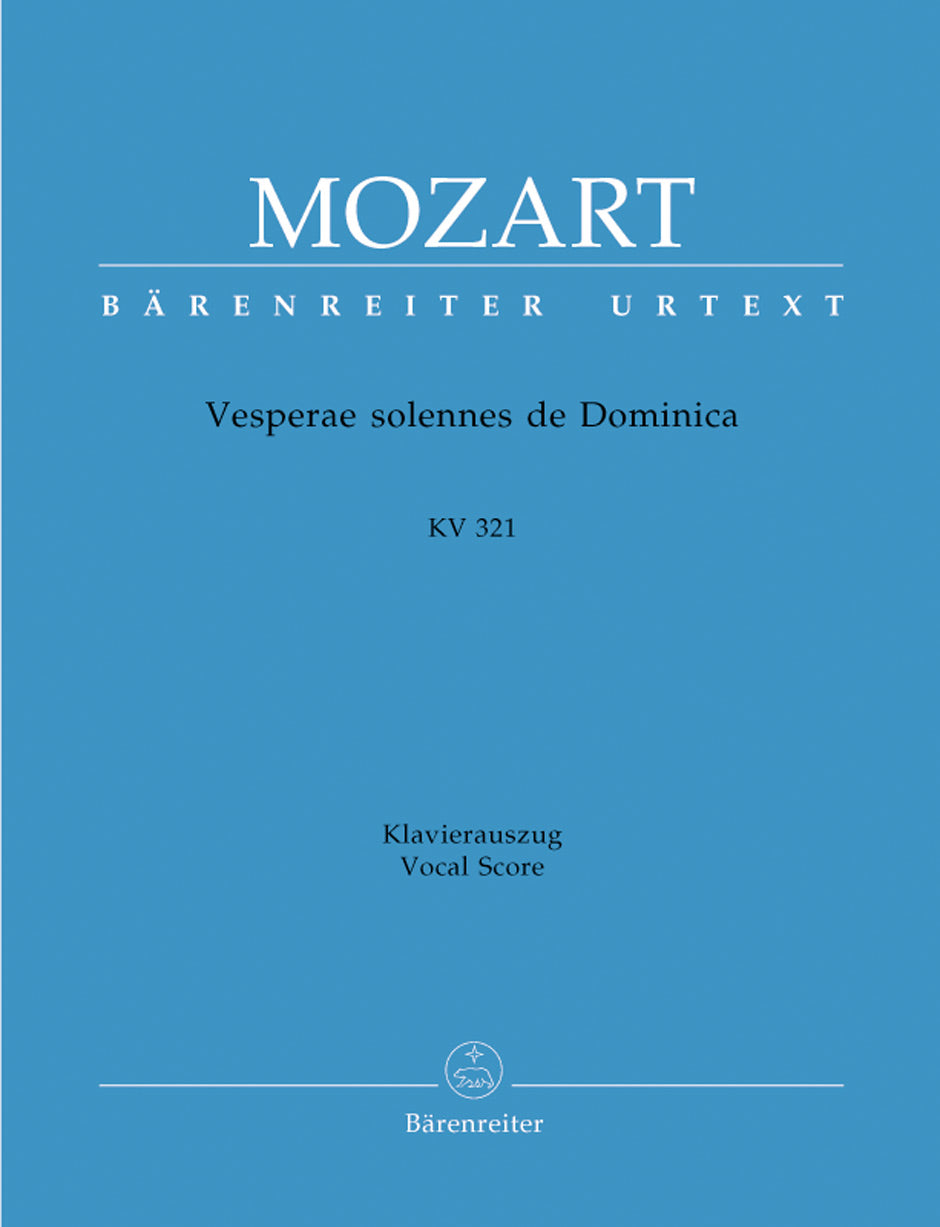 Mozart, Vesperae de Dominica KV 321 (Barenreiter)