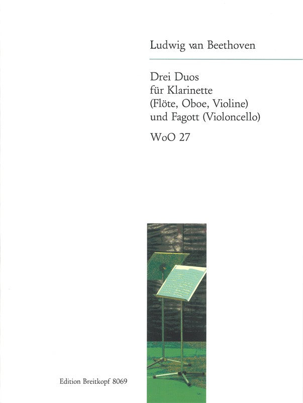 Beethoven, 3 Duos WoO 27 (Cl,Bn) (Breitkopf)
